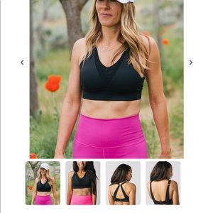 Zyia Black Adjustable Mesh Bra - XXL